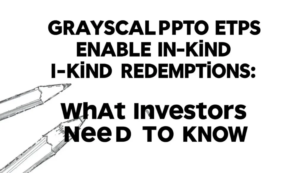 GRAYSCALE CRYPTO ETFS ENABLE IN-KIND REDEMPTIONS: WHAT INVESTORS NEED TO KNOW