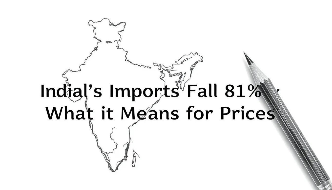INDIA'S GOLD IMPORTS FALL 81%: WHAT IT MEANS FOR PRICES